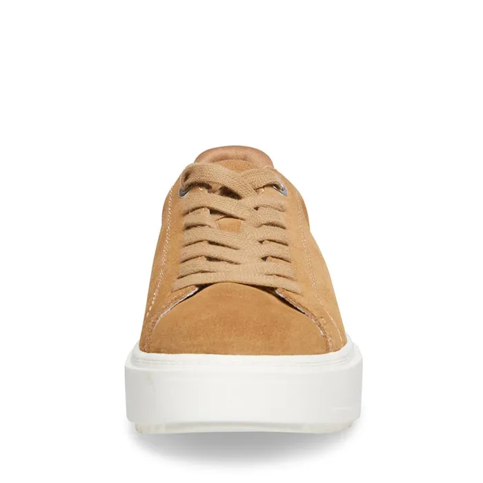 Steve Madden Catcher Taupe Suede Womens Sneakers