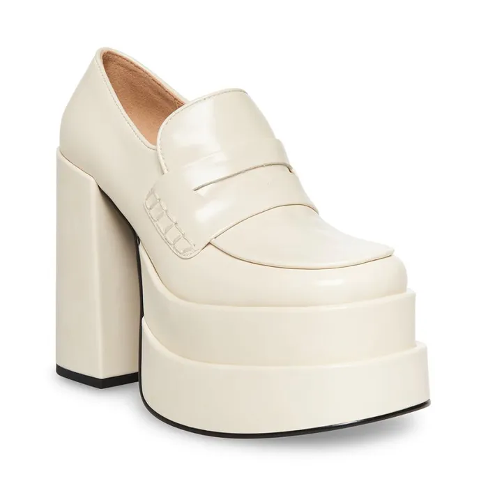 Steve Madden Catelyn Bone Womens Loafers Steve Madden Catelyn Bone Womens Loafers