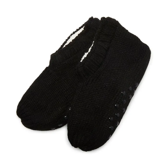 Steve Madden Cozy Bootie Socks Black Womens Socks and Tights