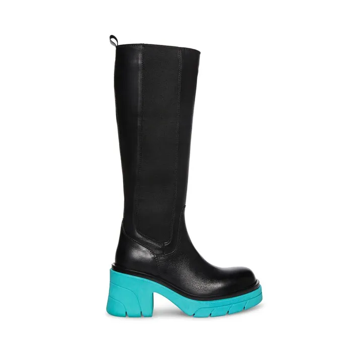 Steve Madden Dacy Black Blue Womens Boots