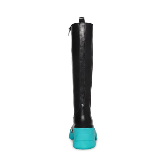 Steve Madden Dacy Black Blue Womens Boots Steve Madden Dacy Black Blue Womens Boots