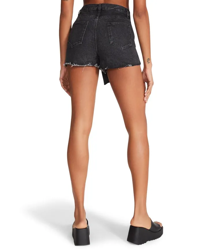 Steve Madden Denim Skort Black Womens Bottoms
