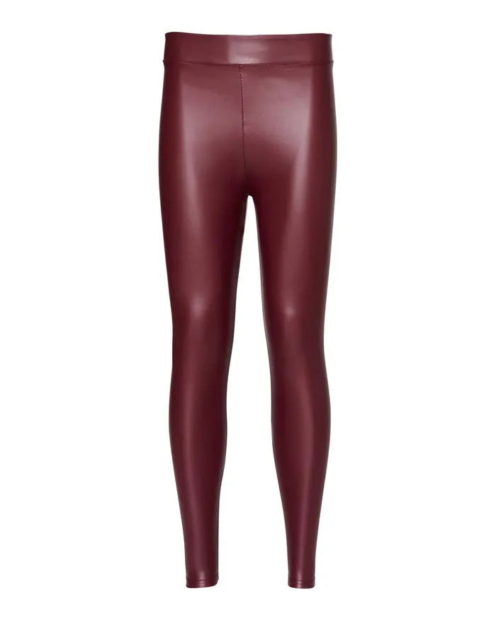 Steve Madden Faux Leather Leggings Burgundy Womens Bottoms Steve Madden Faux Leather Leggings Burgundy Womens Bottoms