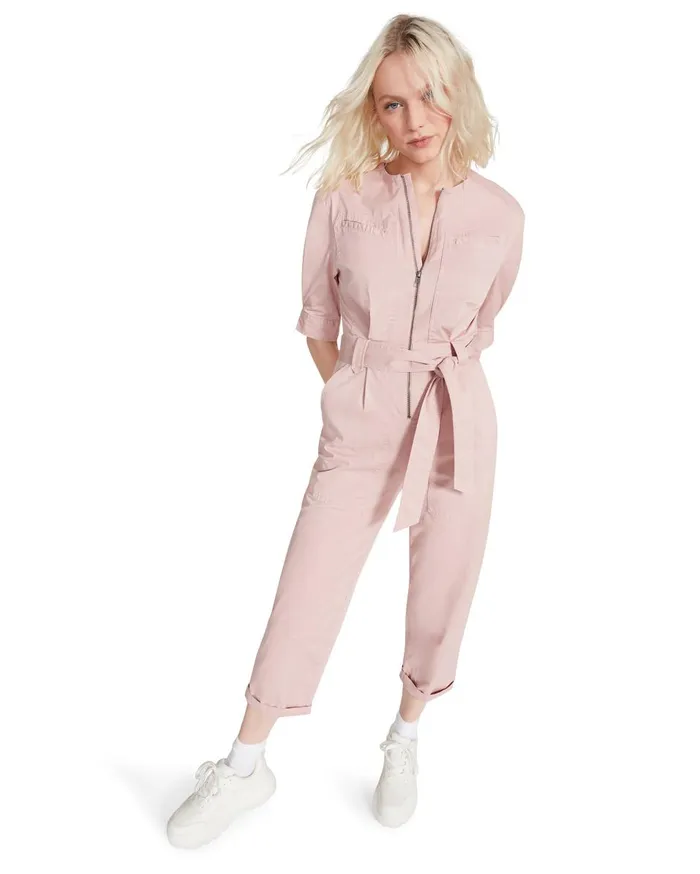 Steve Madden Flying Private Jumpsuit Light Pink Womens Bottoms