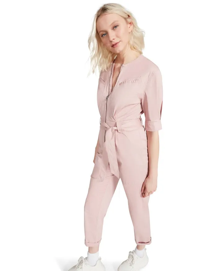 Steve Madden Flying Private Jumpsuit Light Pink Womens Bottoms