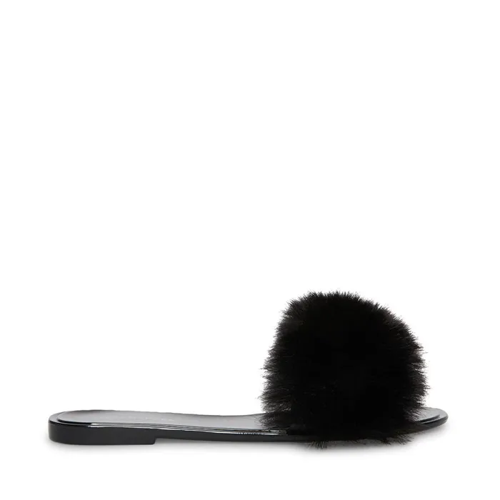 Steve Madden Fritzie Black Womens Slippers