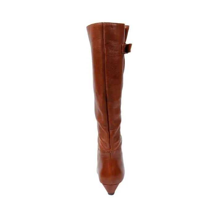 Steve Madden Intyce Cognac Leather Womens Boots