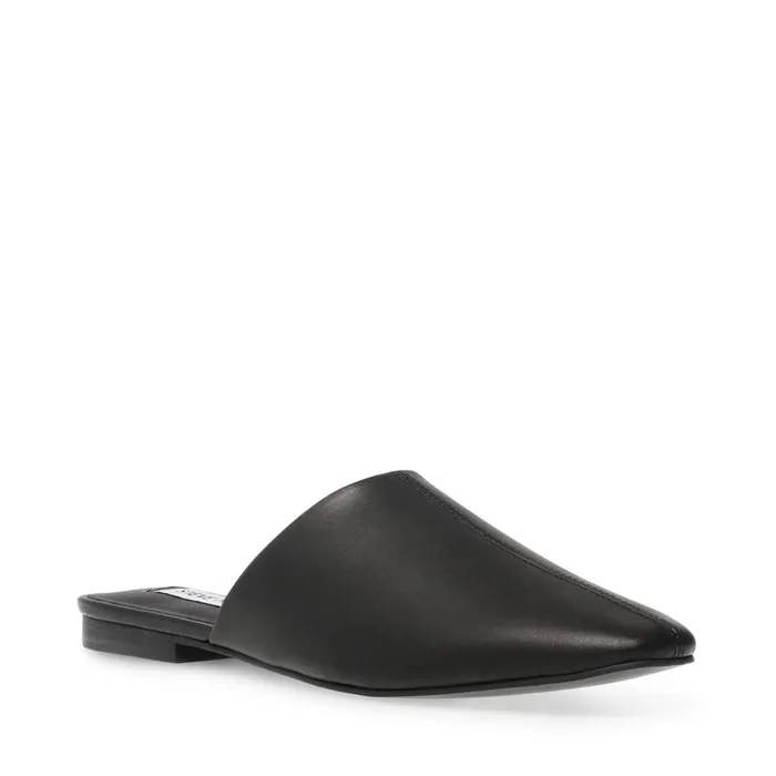 Steve Madden Kalvin Black Leather Womens Flats Steve Madden Kalvin Black Leather Womens Flats