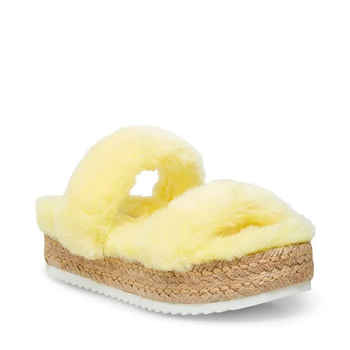 Steve Madden Kamilah Yellow Womens Slippers Steve Madden Kamilah Yellow Womens Slippers