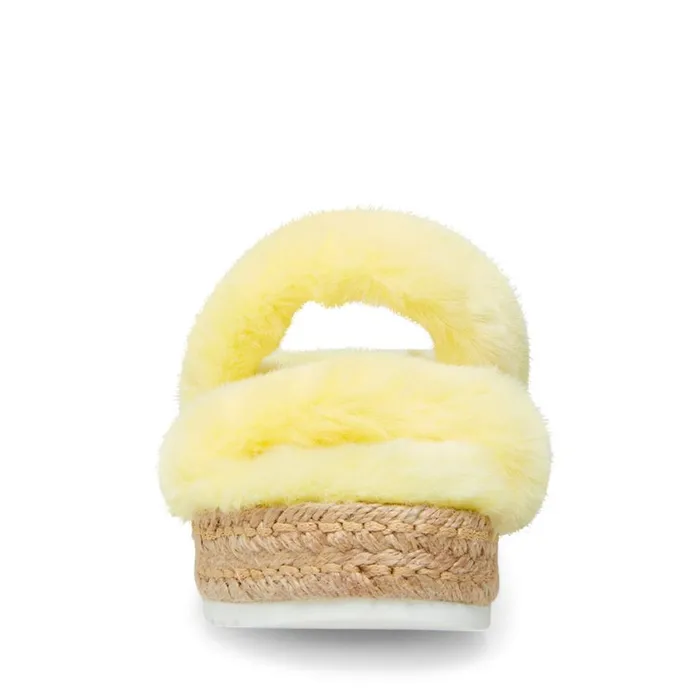 Steve Madden Kamilah Yellow Womens Slippers Steve Madden Kamilah Yellow Womens Slippers