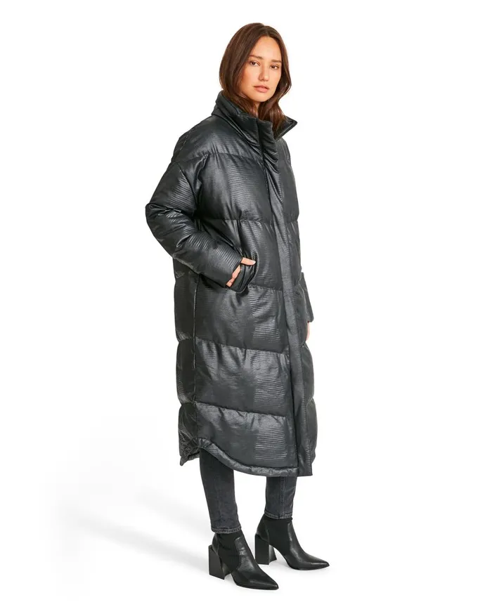 Steve Madden Like A Boss Coat Black Womens Jackets and Coats