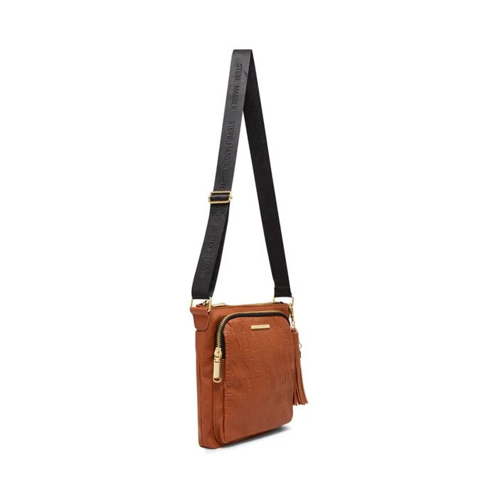 Steve Madden Logo Crossbody Cognac Womens Shoulder Bags Steve Madden Logo Crossbody Cognac Womens Shoulder Bags