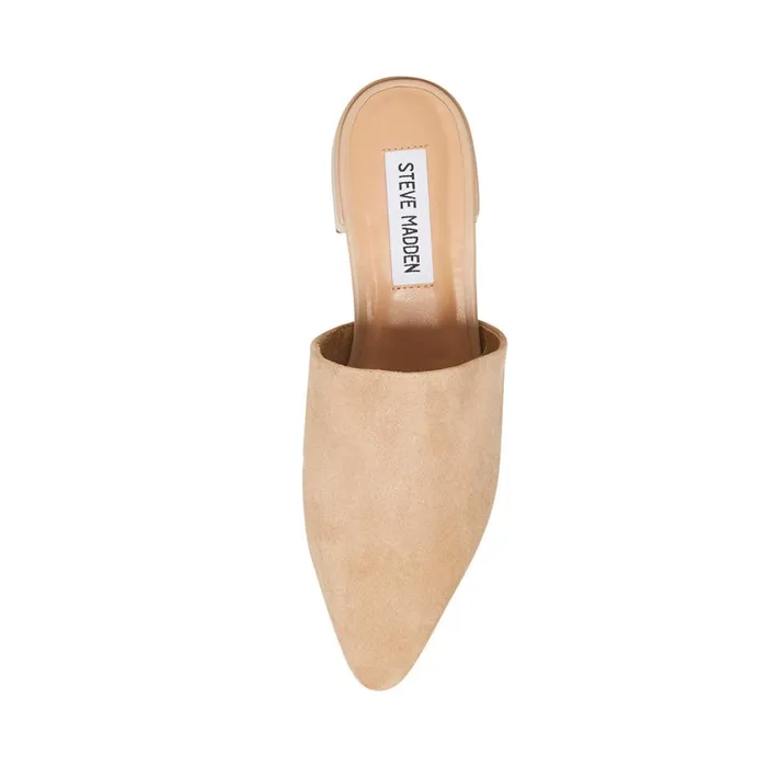 Steve Madden Lyra Camel Suede Womens Mules Steve Madden Lyra Camel Suede Womens Mules