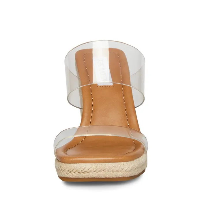 Steve Madden Mackie Clear Womens Wedges Steve Madden Mackie Clear Womens Wedges