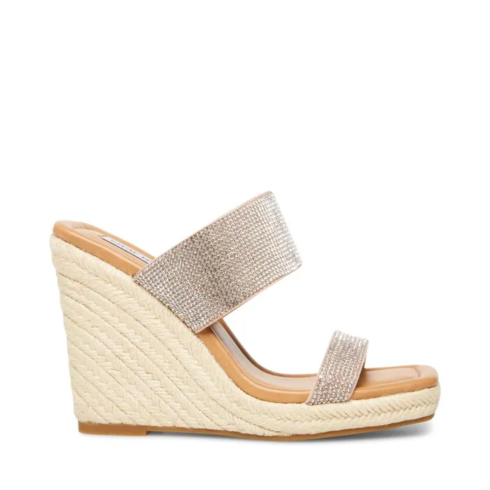 Steve Madden Mackie R Rhinestones Womens Wedges