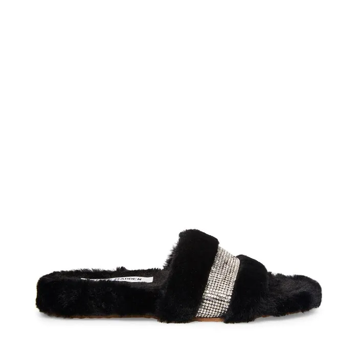 Steve Madden Mandi Black Womens Slippers