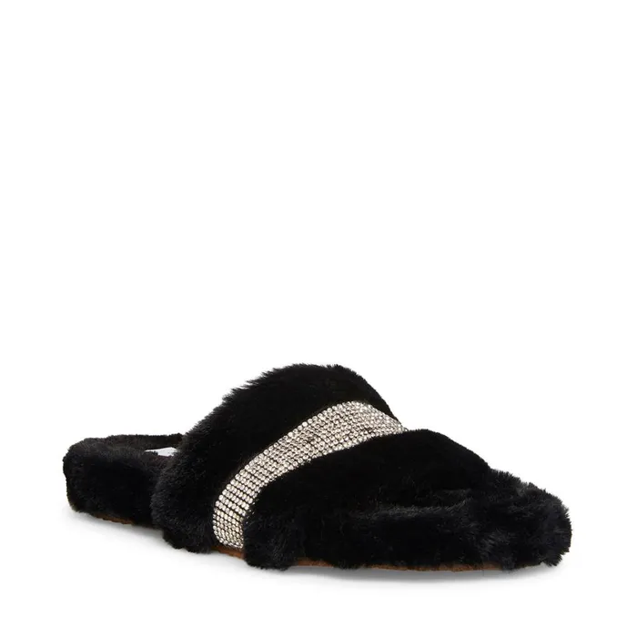 Steve Madden Mandi Black Womens Slippers