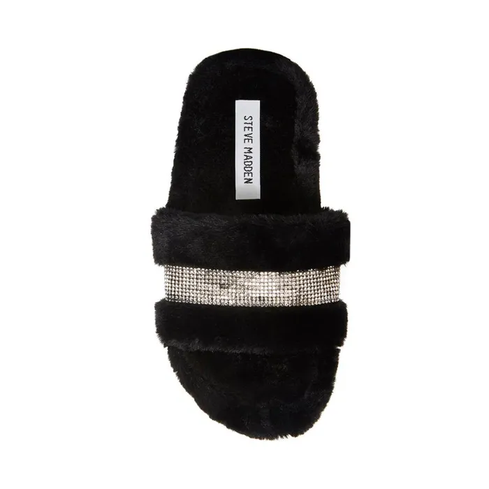 Steve Madden Mandi Black Womens Slippers