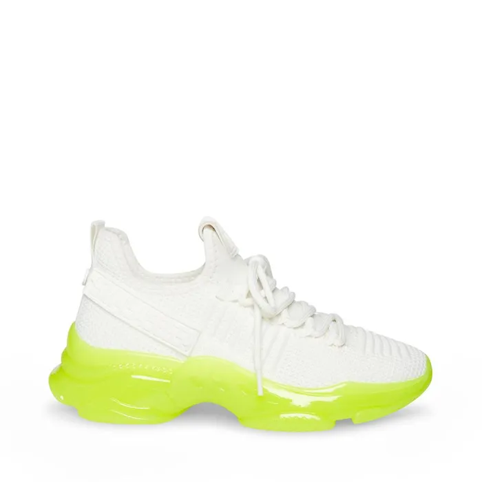 Steve Madden Maxeen White Multi Womens Sneakers