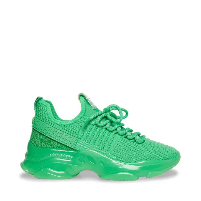 Steve Madden Maxima Green Womens Sneakers