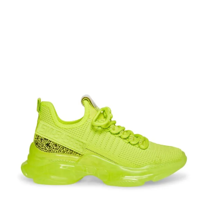 Steve Madden Maxima Lime Womens Sneakers