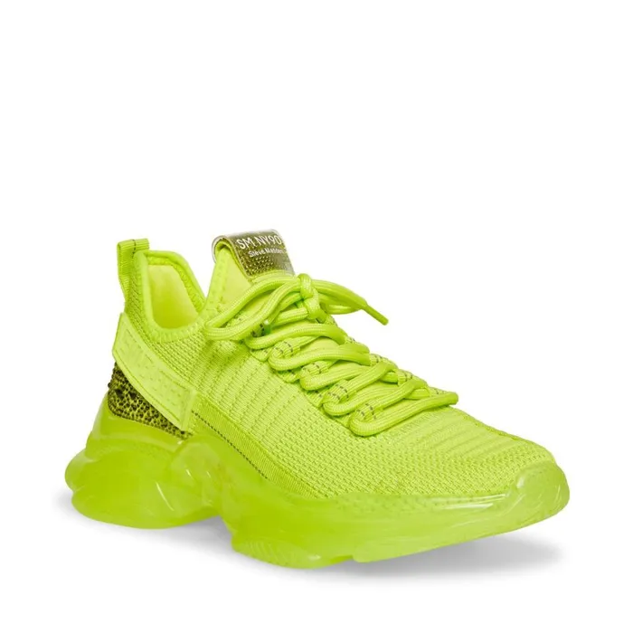 Steve Madden Maxima Lime Womens Sneakers