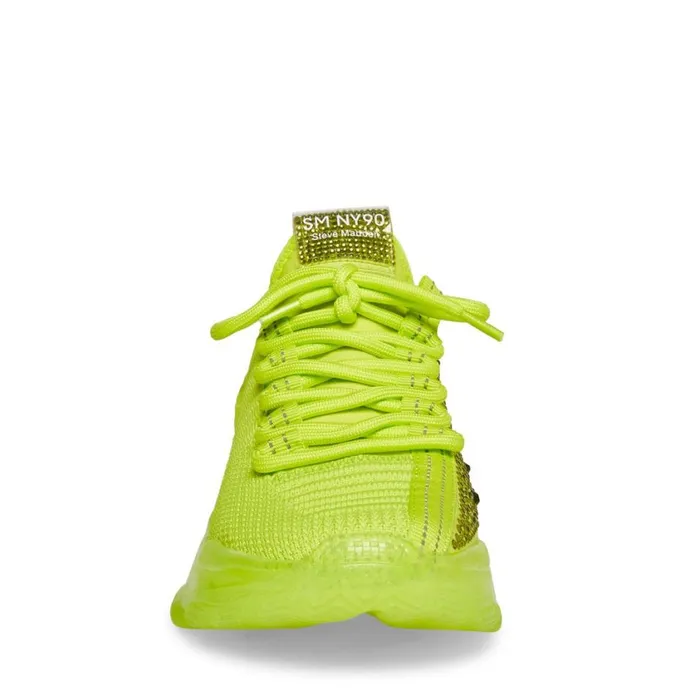 Steve Madden Maxima Lime Womens Sneakers