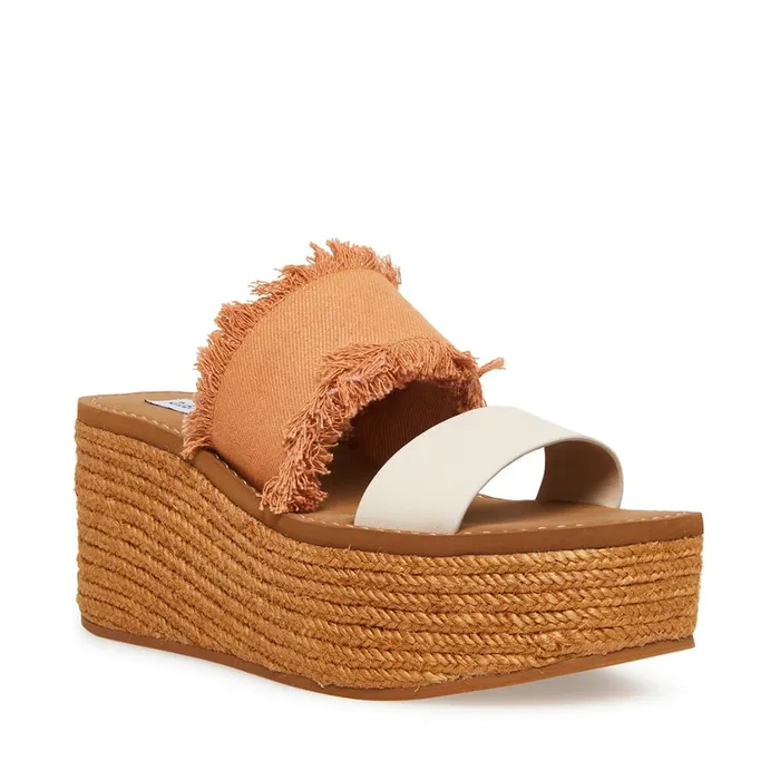 Steve Madden Mindy Bone Multi Womens Wedges Steve Madden Mindy Bone Multi Womens Wedges