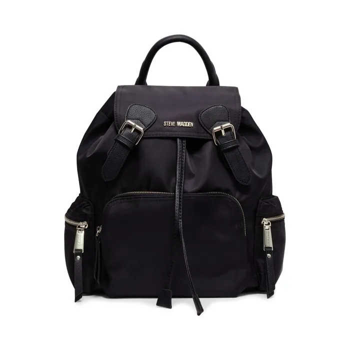Steve Madden Nylon Backpack Black Womens Belt Bags and Backpacks