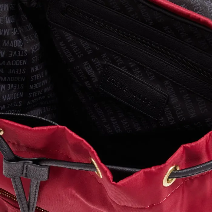 Steve Madden Nylon Backpack Wine Womens Belt Bags and Backpacks Steve Madden Nylon Backpack Wine Womens Belt Bags and Backpacks