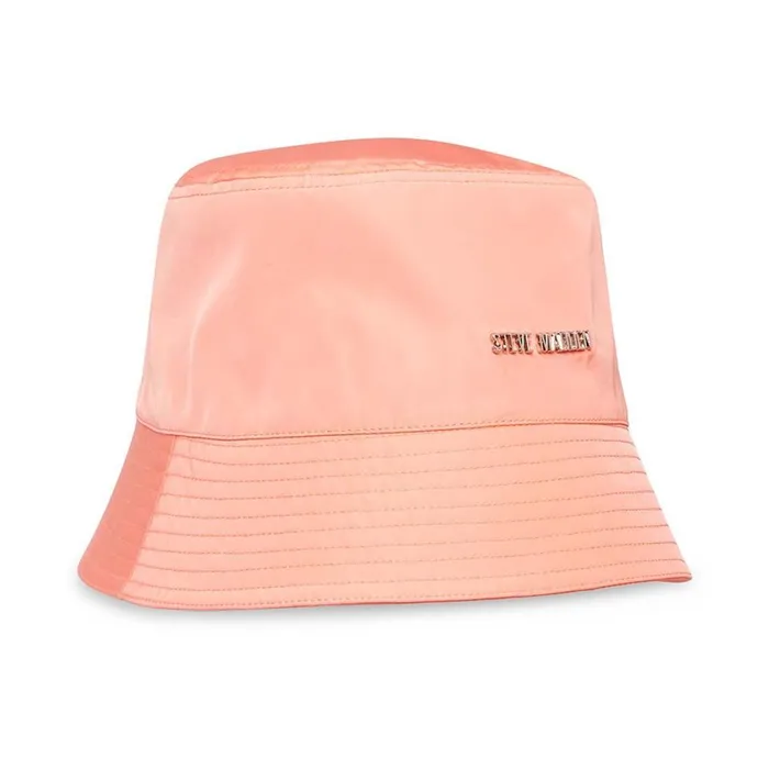 Steve Madden Nylon Bucket Hat Coral Womens Hats and Hair Accessories