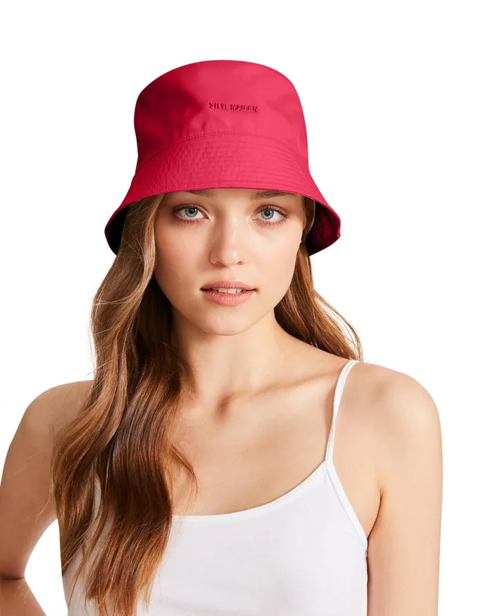 Steve Madden Nylon Bucket Hat Pink Womens Hats and Hair Accessories Steve Madden Nylon Bucket Hat Pink Womens Hats and Hair Accessories