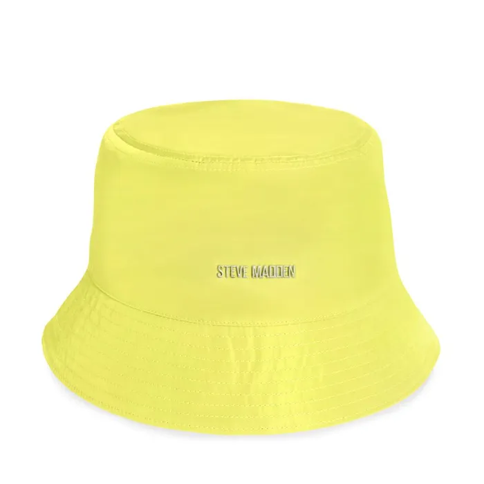 Steve Madden Nylon Bucket Hat Yellow Womens Hats and Hair Accessories