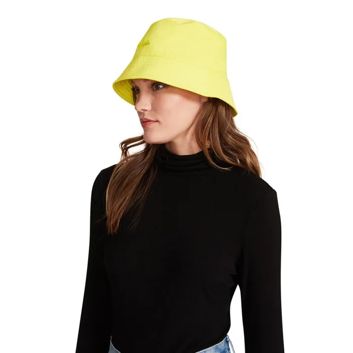 Steve Madden Nylon Bucket Hat Yellow Womens Hats and Hair Accessories Steve Madden Nylon Bucket Hat Yellow Womens Hats and Hair Accessories