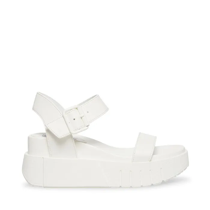 Steve Madden Pastry White Womens Wedges