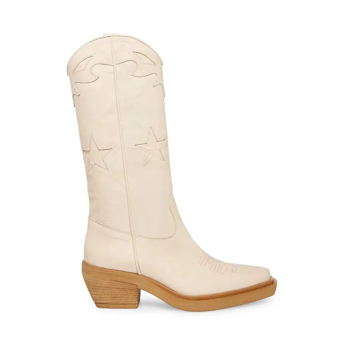 Steve Madden Peyton Bone Leather Womens Boots