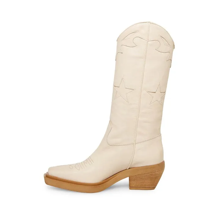 Steve Madden Peyton Bone Leather Womens Boots Steve Madden Peyton Bone Leather Womens Boots