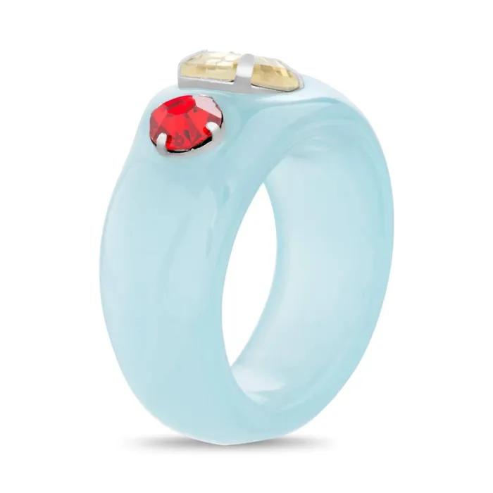Steve Madden Ringmix Blue Multi Womens Jewelry Steve Madden Ringmix Blue Multi Womens Jewelry