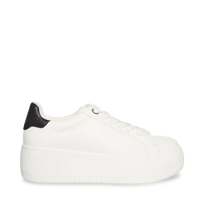 Steve Madden Rockaway Whiteblack White Black Womens Sneakers
