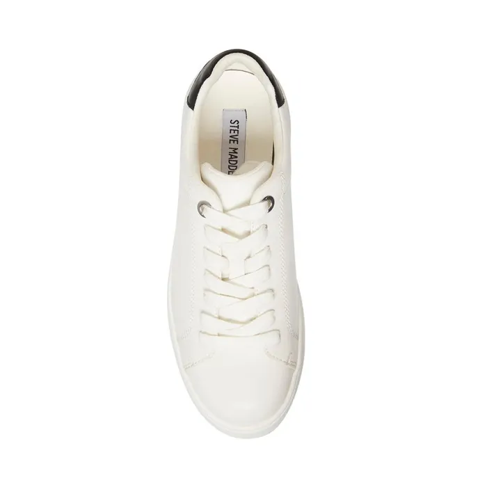 Steve Madden Rockaway Whiteblack White Black Womens Sneakers Steve Madden Rockaway Whiteblack White Black Womens Sneakers