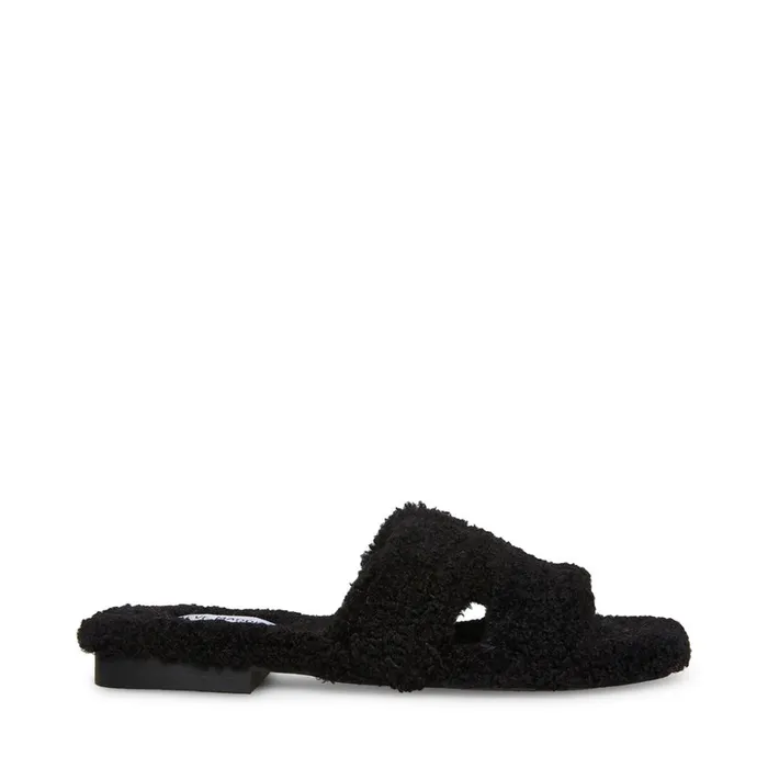 Steve Madden Seek Black Womens Slippers