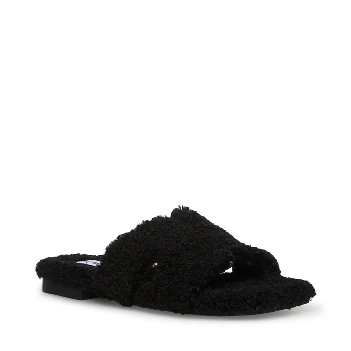 Steve Madden Seek Black Womens Slippers Steve Madden Seek Black Womens Slippers
