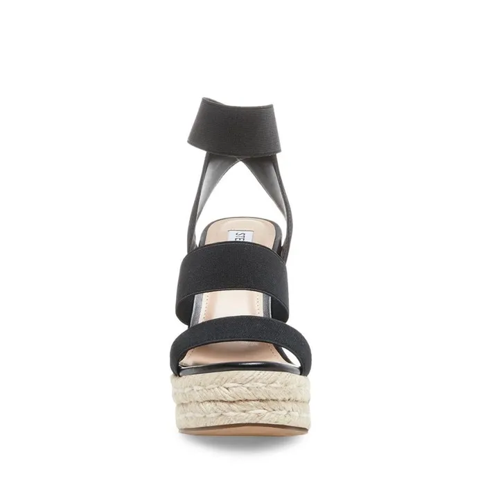 Steve Madden Shimmy Black Womens Wedges