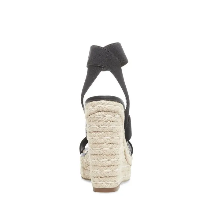 Steve Madden Shimmy Black Womens Wedges