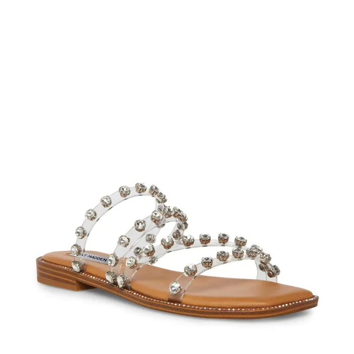 Steve Madden Skyler Clear Womens Sandals