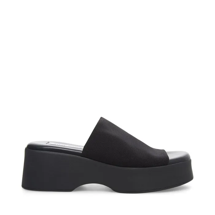 Steve Madden Slinky30 Black Womens Sandals