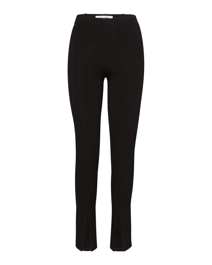 Steve Madden Slit Front Pant Black Womens Bottoms Steve Madden Slit Front Pant Black Womens Bottoms