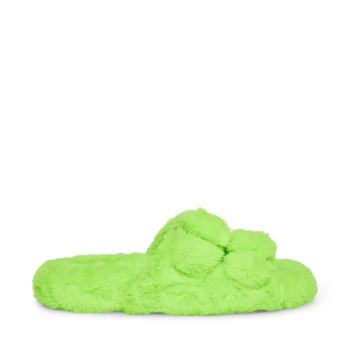 Steve Madden Staycation Lime Womens Slippers