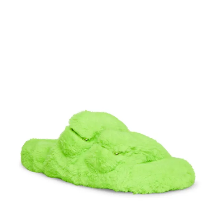 Steve Madden Staycation Lime Womens Slippers Steve Madden Staycation Lime Womens Slippers