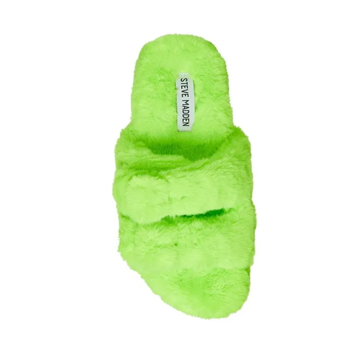 Steve Madden Staycation Lime Womens Slippers Steve Madden Staycation Lime Womens Slippers
